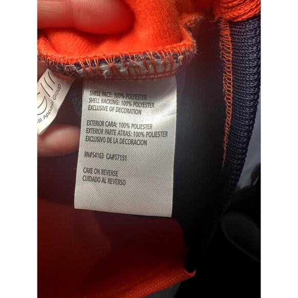 NFL Broncos full zip sweatshirt mens large heavy warm thick sportswear football - Picture 4 of 7